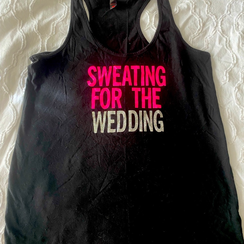Sweating for the wedding tank